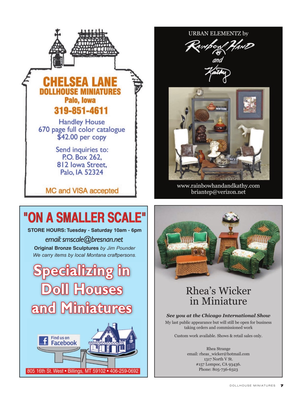 Dollhouse Miniatures Magazine Issue 43 Back Issue