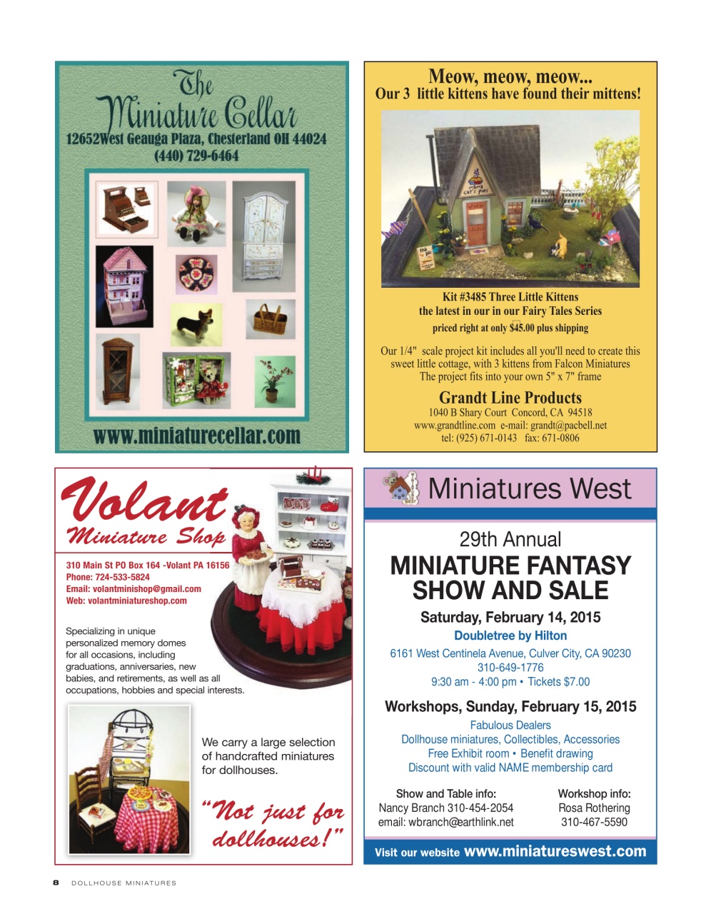 Dollhouse Miniatures Magazine Issue 43 Back Issue