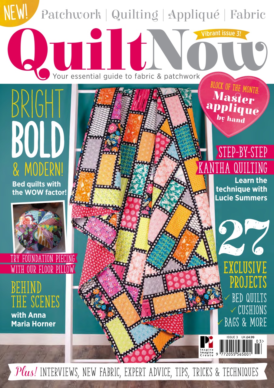 Quilt Now Magazine - 3 Subscriptions | Pocketmags