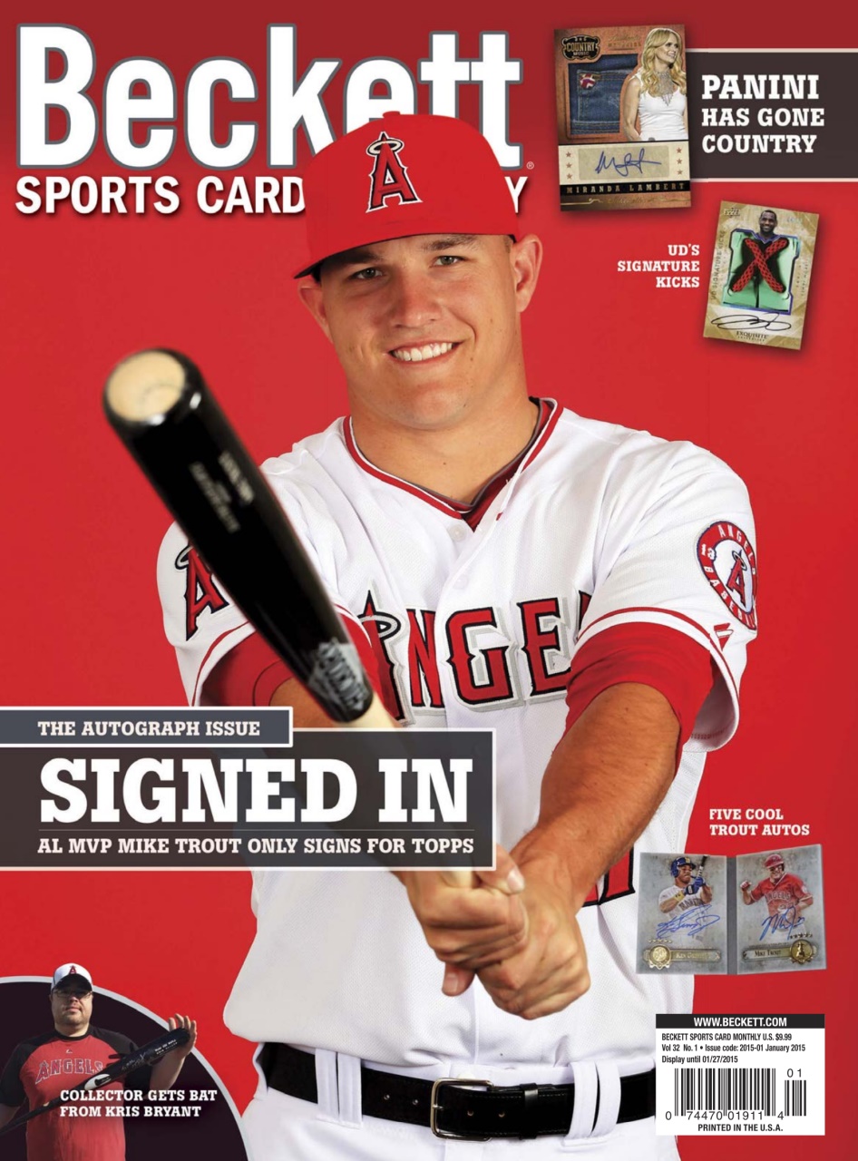 Sports Card Monthly Magazine January 2015 Subscriptions Pocketmags