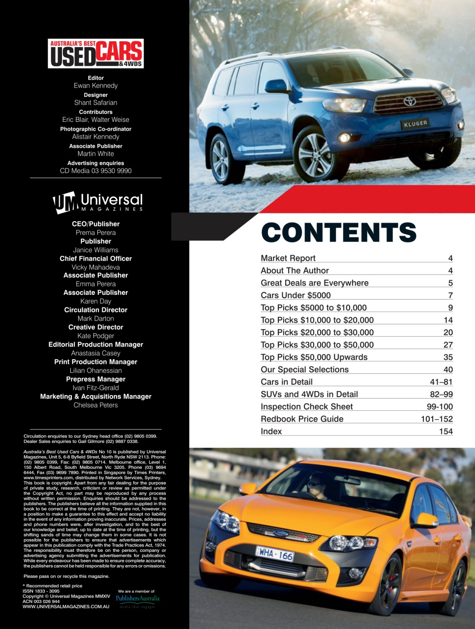 Australia's Best Used Cars and 4WDs Magazine Subscriptions and Issue10