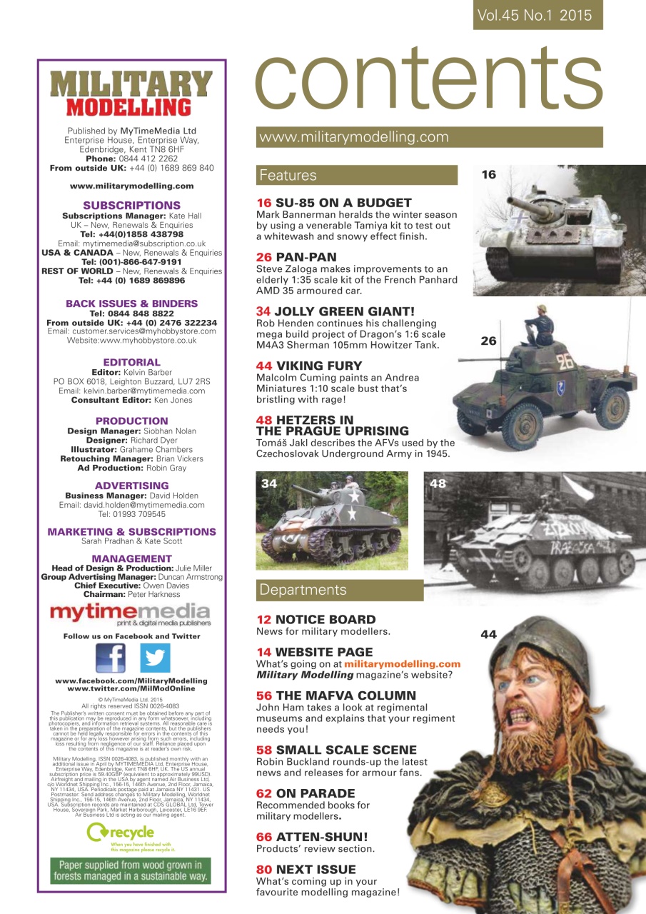 Military Modelling International Magazine - January 2nd 2015 Back Issue