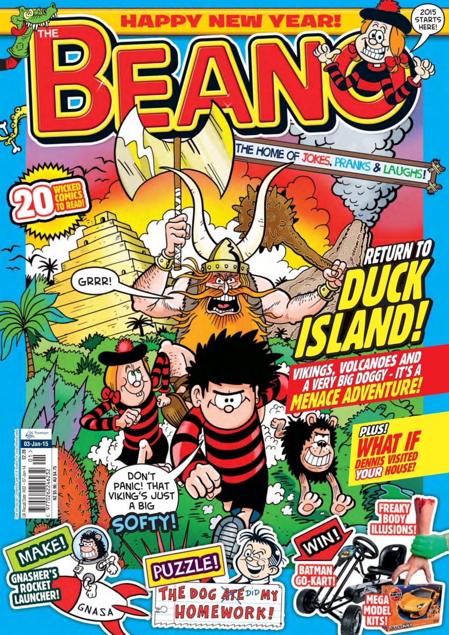 Beano Magazine - 3rd January 2015 Back Issue