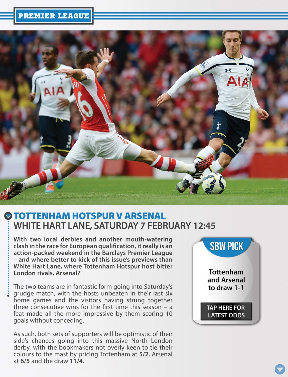 Sports Betting Weekly Magazine SBW Issue 07 Edizione posteriore