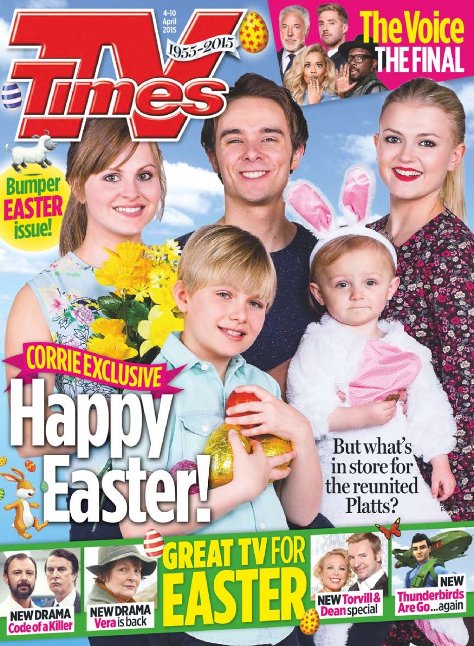 TV Times Magazine 4th April 2015 Back Issue