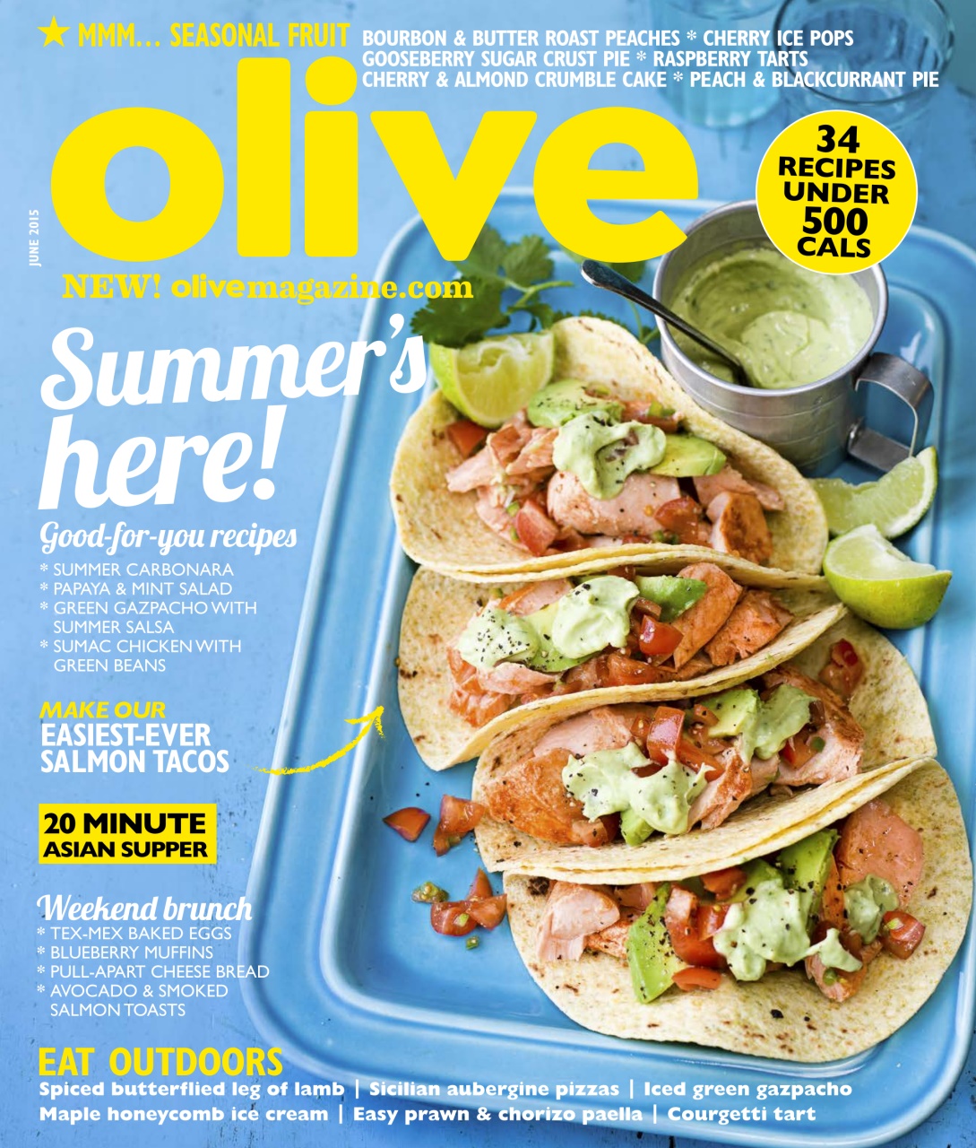 Olive Magazine June 2015 Back Issue
